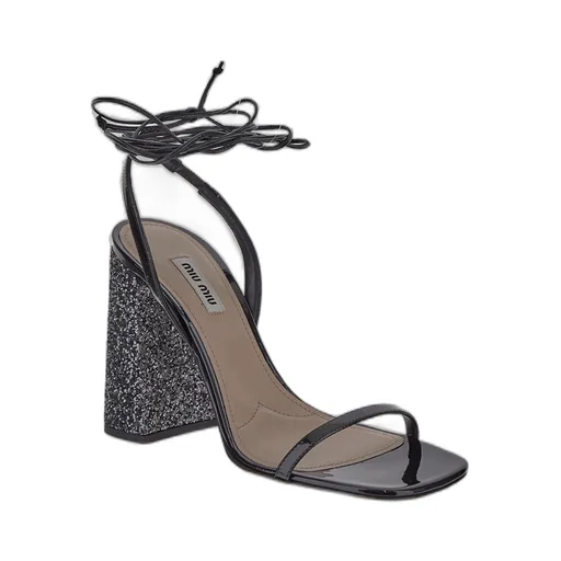 Miu Miu Ankle Strapped Heeled Sandals
