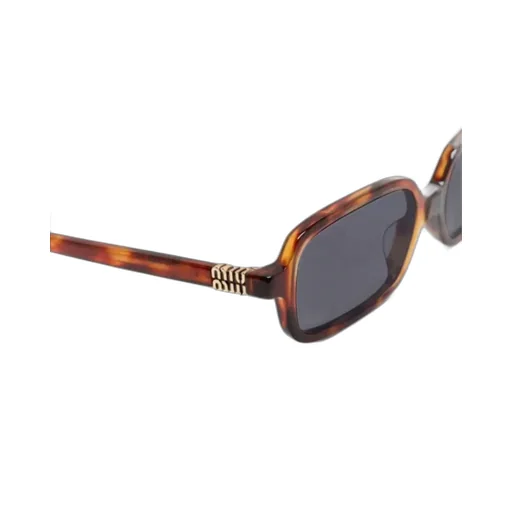 Miu Miu Eyewear Rectangle-Frame Curved Tip Sunglasses