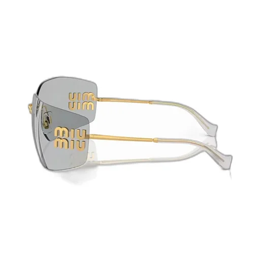 Miu Miu Eyewear Logo-Plaque Oversize-Frameless Sunglasses