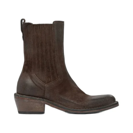 Moma Stitched Leather Boots