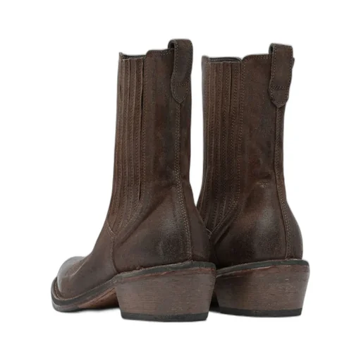 Moma Stitched Leather Boots