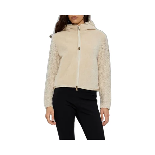 Moncler Bouclé & Teddy Zip-Up Hoodie