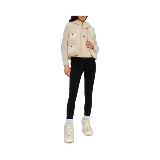 Moncler Bouclé & Teddy Zip-Up Hoodie
