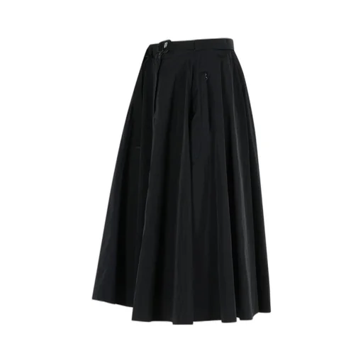 Moncler Belted A-Line Midi Skirt