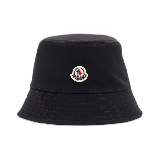 Moncler Logo Patch Narrow Brim Bucket Hat