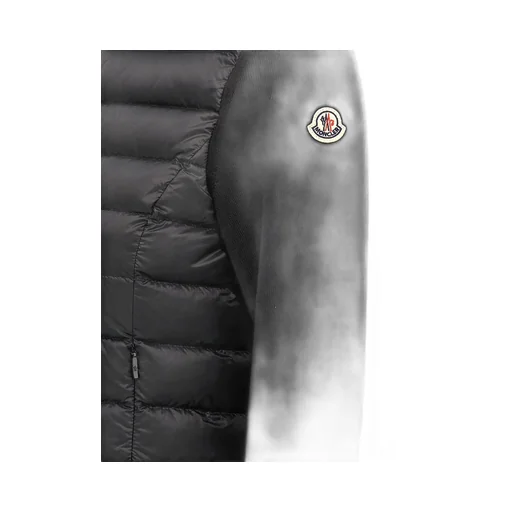 Moncler Logo Patch Quilted Zip-Up Cardigan