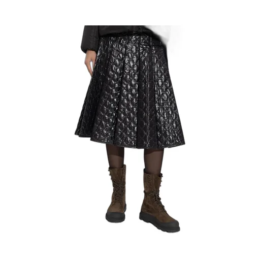 Moncler Square-Quilted Padded Midi Skirt