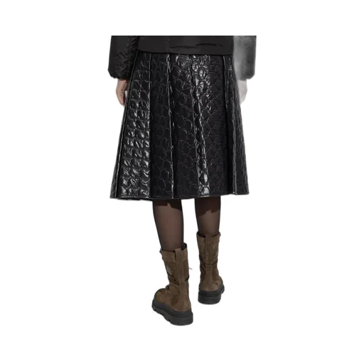 Moncler Square-Quilted Padded Midi Skirt