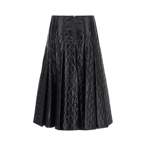 Moncler Square-Quilted Padded Midi Skirt