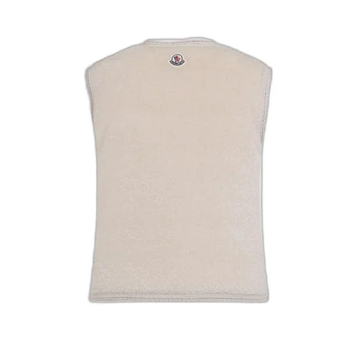Moncler Mimosas Braided Trim Teddy Padded Gilet