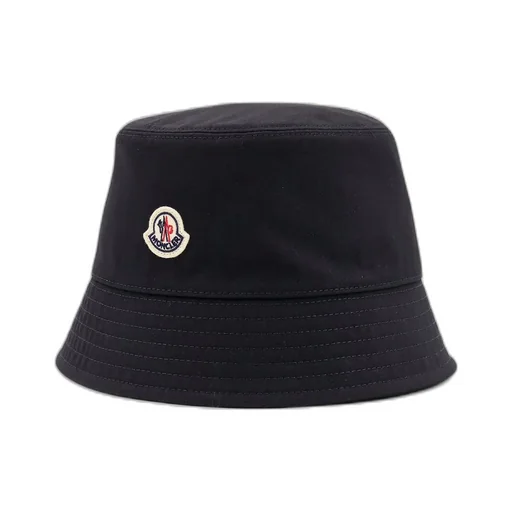 Moncler Logo Patch Narrow Brim Bucket Hat