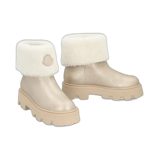 Moncler Aurea Round-Toe Boots