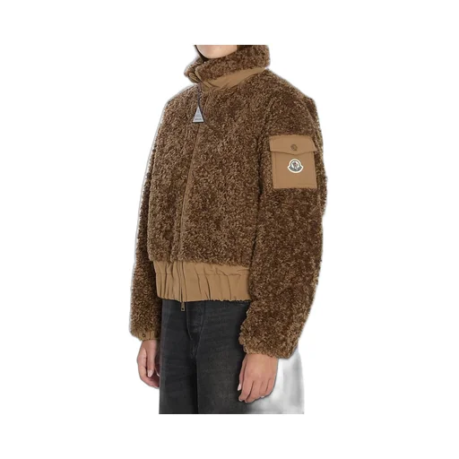 Moncler Coligny Teddy Zip-Up Jacket