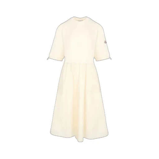 Moncler Short-Sleeved Drawstring Midi Dress