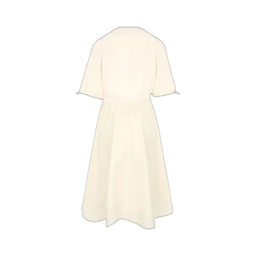 Moncler Short-Sleeved Drawstring Midi Dress