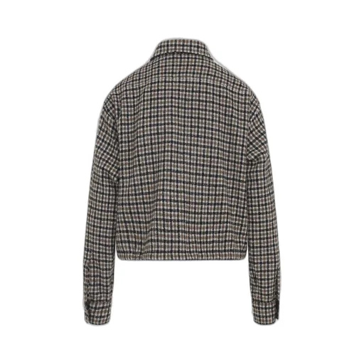 Moncler Logo Patch Checked Shirt