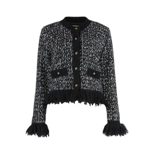 Moncler Fringed Panelled Cardigan