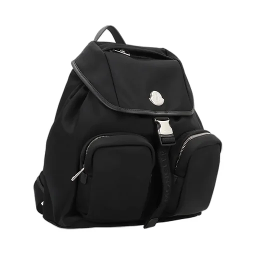 Moncler Logo Plaque Foldover Top Backpack