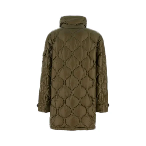 Moncler Lombi Hooded Mid-Length Quilted Jacket