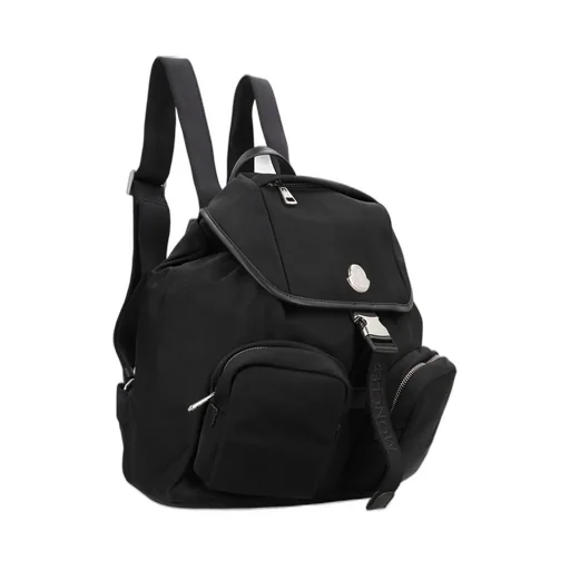 Moncler Logo Plaque Foldover Top Backpack
