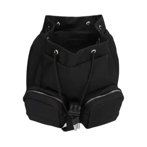 Moncler Logo Plaque Foldover Top Backpack
