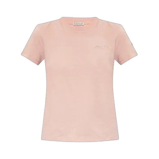 Moncler Logo Embroidered Crewneck T-Shirt