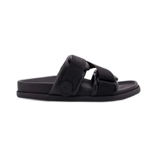 Moncler Mon Summer Logo Patch Slides