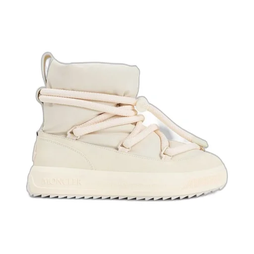 Moncler Logo Patch Padded Lace-Up Boots