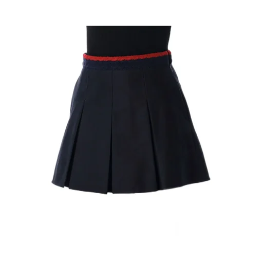 Moncler Gabardine Pleated Mini Skirt