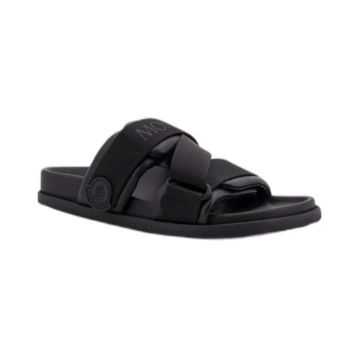 Moncler Mon Summer Logo Patch Slides