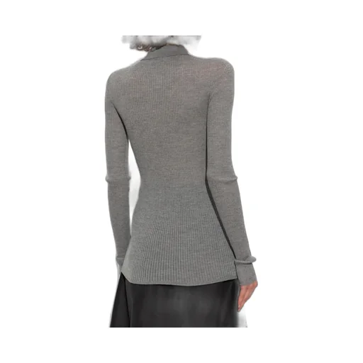 Moncler Button Detailed Long-Sleeved Polo Shirt