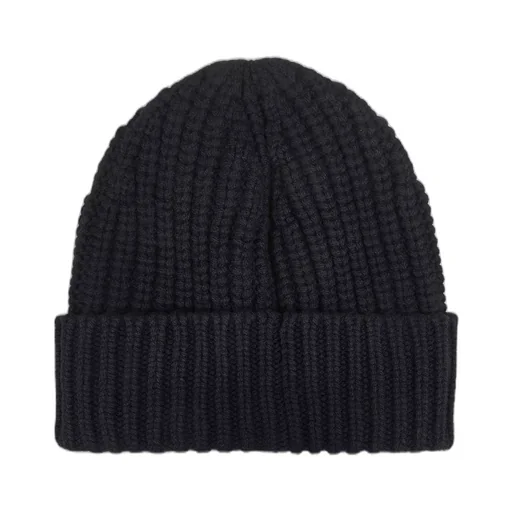 Moncler Logo Patch Ribbed Beanie