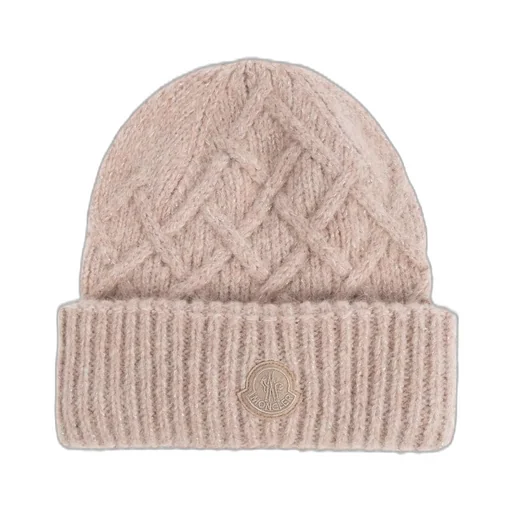 Moncler Logo Patch Knitted Beanie