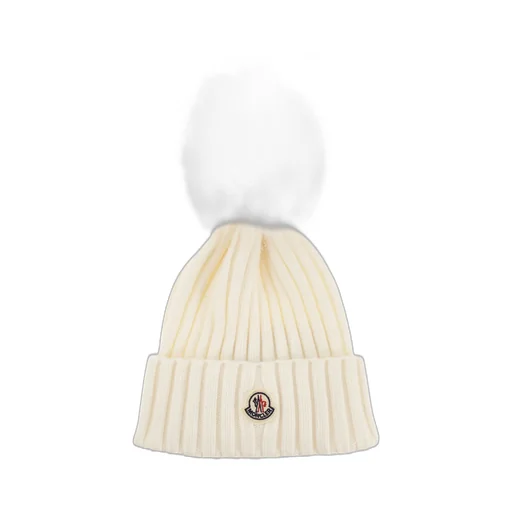 Moncler Pom Pom Embellished Knitted Beanie