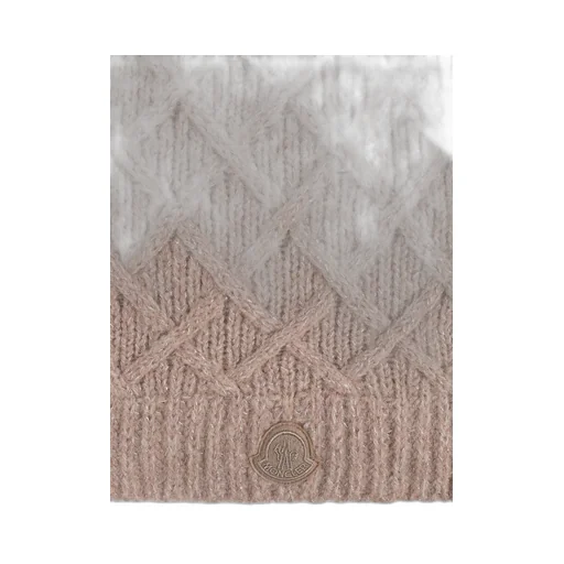 Moncler Logo Patch Knit Scarf