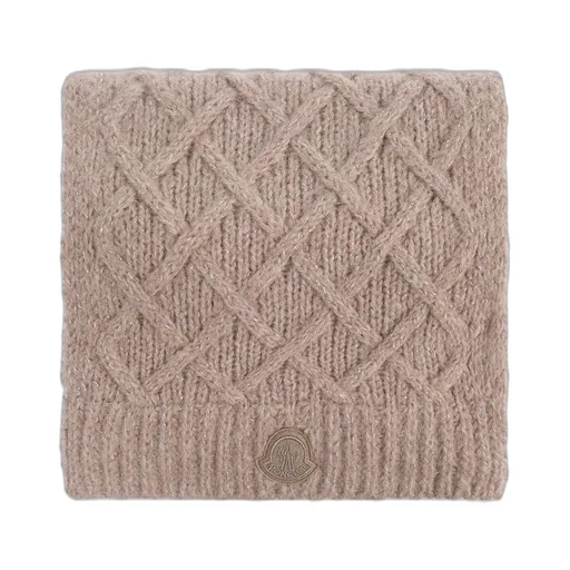 Moncler Logo Patch Knit Scarf
