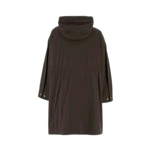 Moncler Zip-Up Drawstring Hooded Coat