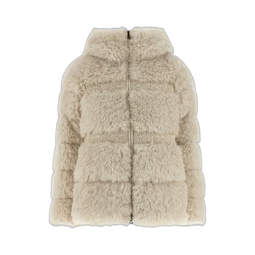 Moncler Verie Teddy Hooded Short Down Jacket