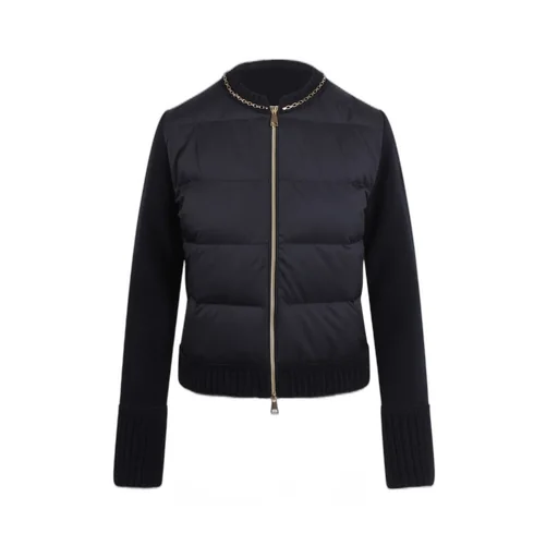 Moncler Chain-Trimmed Padded Puffer Jacket