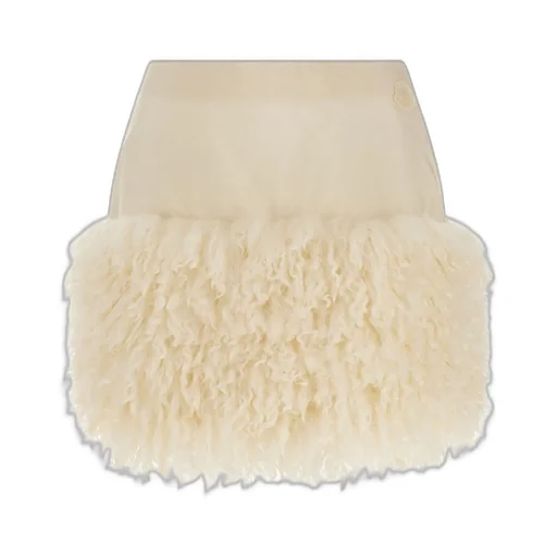Moncler Teddy-Trimmed Mini Skirt