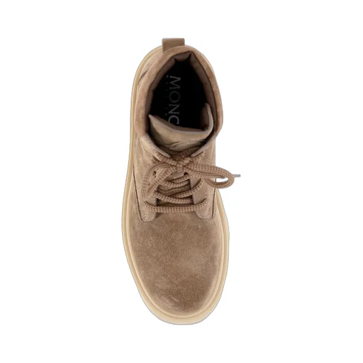 Moncler Logo Patch Lace-Up Boots