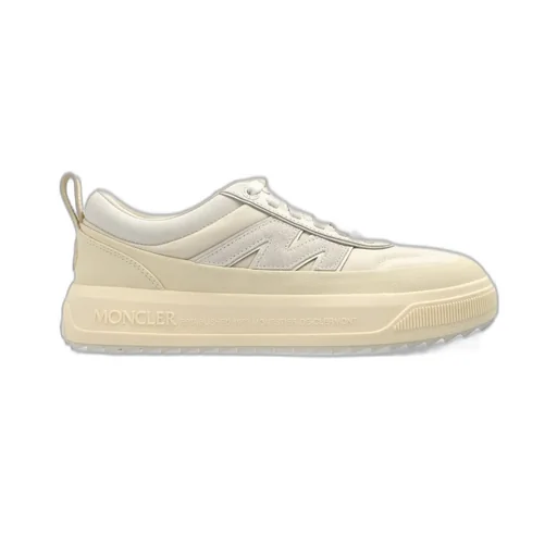 Moncler Round-Toe Lace-Up Sneakers
