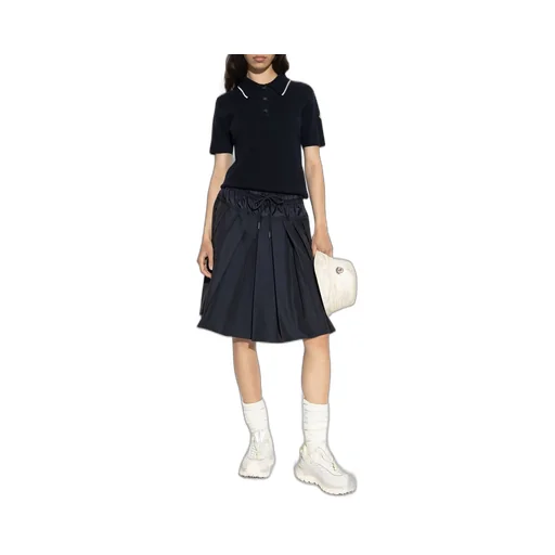Moncler Pleated Drawstring Skirt