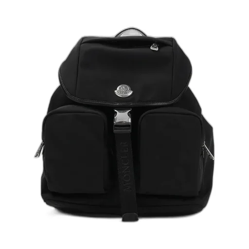 Moncler Logo Patch Buckle Detailed Backpack