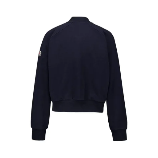 Moncler Zip-Up Cropped Bomber Jacket