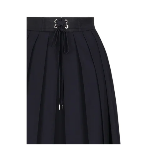 Moncler Logo Patch Pleated Midi Skirt