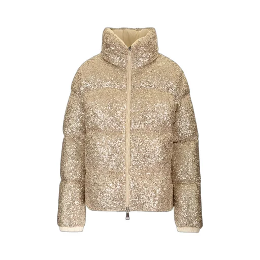 Moncler Anternes Sequin-Embroidered Short Down Jacket
