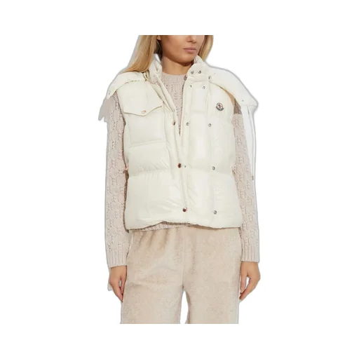 Moncler Pario Logo Patch Hooded Padded Gilet