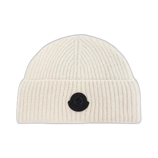 Moncler Logo Patch Knitted Beanie