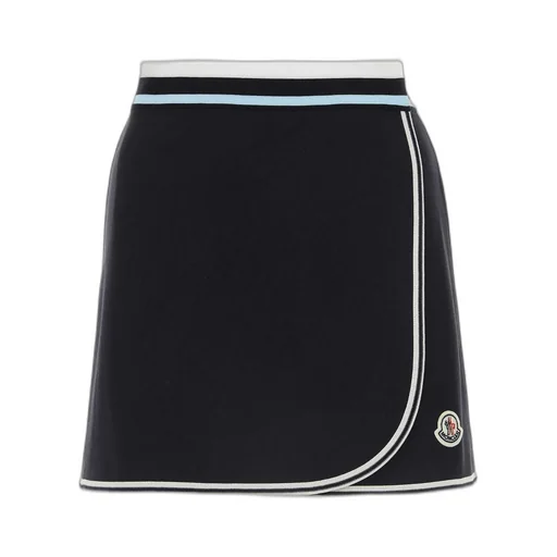 Moncler A-Line Logo Patch Tennis Skirt